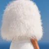 The Obsession White Cape Feather Jacket