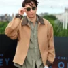 The Odyssey 2026 London Premier Robert Pattinson Brown Jacket