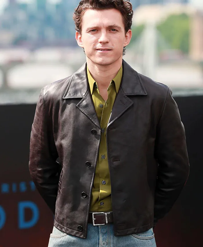 The Odyssey 2026 Tom Holland London Premier Brown Jacket