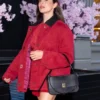 The One Night Only Photocall Monica Barbaro Red Jacket