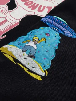 The Simpsons Lard Lad Donuts Work Jacket featuring YKK zipper closure detail