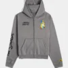 The Simpsons x Shoe Palace Family Grey Fleece Tracksuit hoodie front view