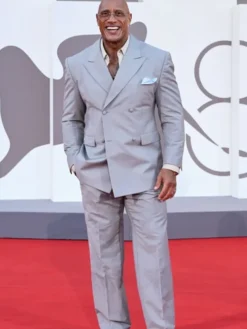 The Smashing Machine Premiere Dwayne Johnson Suit