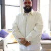 The Tonight DJ Khaled Show Satin White Jacket