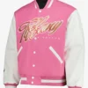 Tiffy Fanatics Fest NYC 2026 Pink Varsity Jacket Side View