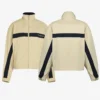 Tom Holland NYC Saint Laurent Beige Windbreaker Jacket Front View