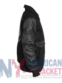 Toto Wolff Mercedes Aviator Jacket with classic collar, YKK zipper closure, and three pockets