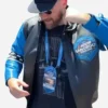 Travis Kelce San Diego Leather NASCAR Jacket