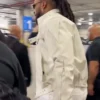 Trick Williams Fanatics Fest NYC 2026 White Leather Jacket Side View