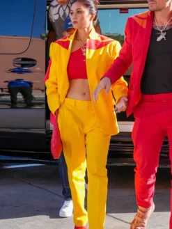 UFC 329 Alessa Holloway Yellow Suit