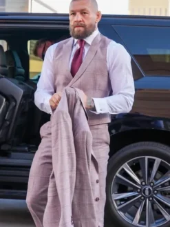 UFC 329 Conor McGregor Plaid Grey Tuxedo