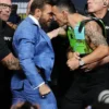 UFC 329 Face Off Conor McGregor Blue Tuxedo
