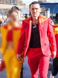 UFC 329 Max Holloway Red Suit