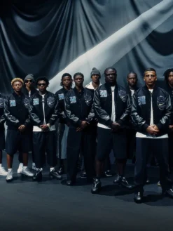 US Nike Football Nil Roster Varsity Jacket Front View