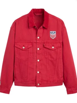 United States Unisex Levi's Red Denim Jacket