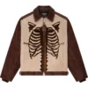 Vanson Aime Leon Dore Brown Pony Hair Bones Jacket