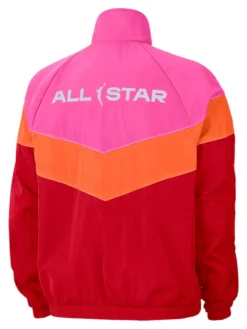 WNBA All-Star Game 2026 Nike Red Windrunner Jacket Back View