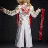 WWE Tristan Angels White And Gold Embellished Wrestling Coat Back View