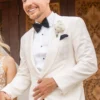 White MrBeast Wedding Blazer