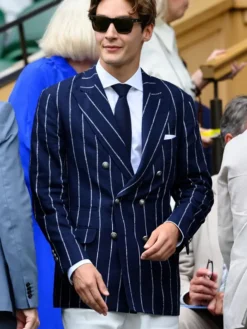 Wimbledon 2026 George Russell Blue Blazer