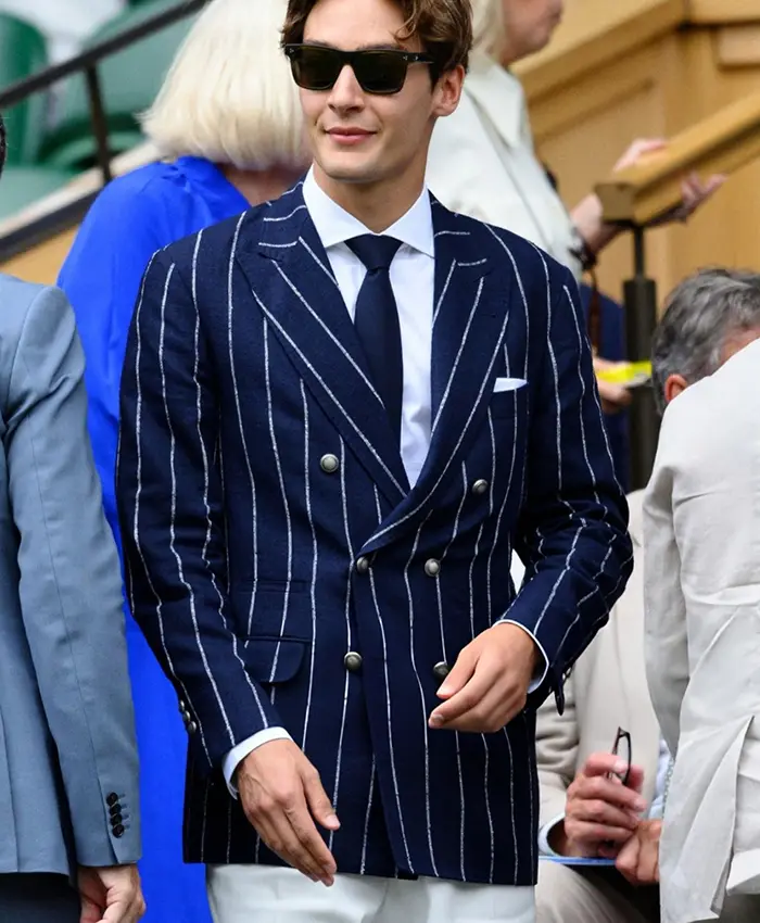 Wimbledon 2026 George Russell Blue Blazer
