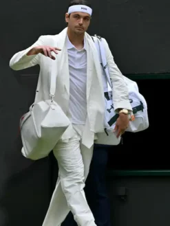 Wimbledon 2026 Taylor Fritz White Blazer