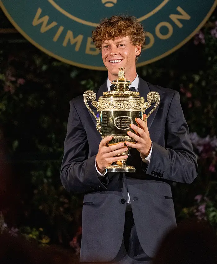 Wimbledon Jannik Sinner Champions Dinner Black Suit
