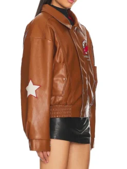 Wish-Me-Luck-Cropped-League-Brown-Leather-Bomber-Jacket
