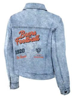 Women's Chicago Bears Full-Snap Denim Jacket