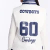 Women's Chicago Bears Full-Snap Denim Jacket Back View