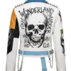 Women’s Printed Gothic Patches Leather Jacket