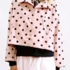 Womens-Zara-Pink-Polka-Dot-Jacket