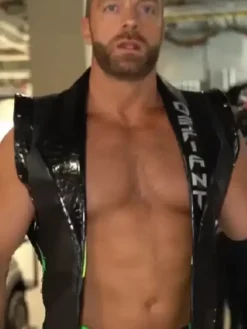 WrestleMania 42 LA Knight Black Leather Vest