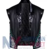 WrestleMania 42 LA Knight Leather Black Vest Front View