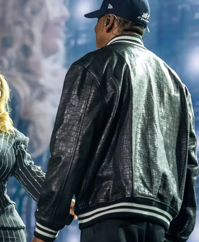 Yankee Stadium JAŸ-Z 30 New York Leather Black Jacket