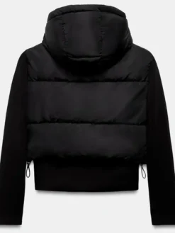 Zara-Contrast-Black-Puffer-Jacket