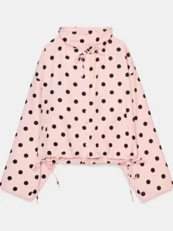 Zara-Pink-And-Black-Polka-Dot-Jacket