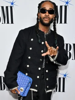 2026 BMI RB Hip-Hop Awards Omarion Collarless Black jacket