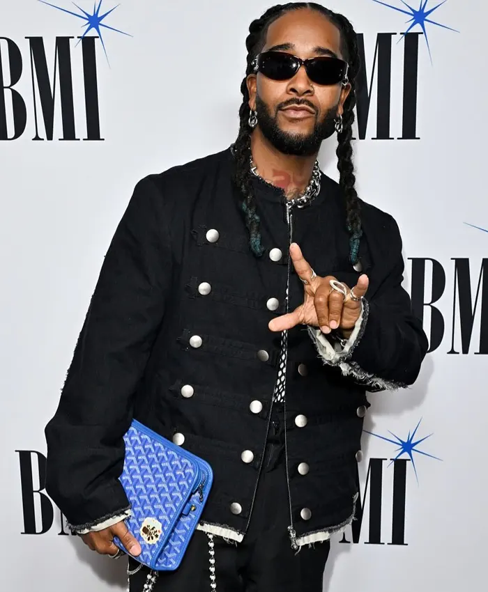 2026 BMI RB Hip-Hop Awards Omarion Collarless Black jacket
