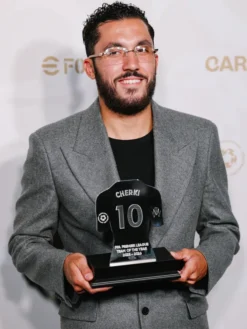 2026 Rayan Cherki PFA Awards Grey Wool Blazer