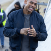 Aaron Pierre Lanterns 2026 Full Zip Up Blue Bomber Jacket