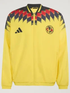 Adidas FC Club America 26-27 Stadium Yellow Track Jacket front view