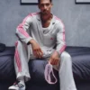 Adidas Predator Real Madrid Jude Bellingham Gray Silk Pajamas Suit front view