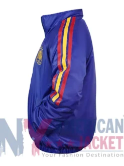 Adidas Spain Climacool Pre-Match Jacket featuring stand-up collar and YKK zipper closure