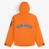 Aimé Leon Dore Fall 2026 New York Mets Orange GORE-TEX Rain Delay Jacket back view