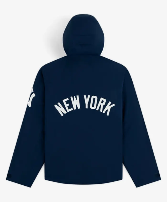 Aimé Leon Dore Fall 2026 New York Yankees Blue GORE-TEX Rain Delay Jacket back view