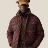 Aimé Leon Dore Fall-Winter 2026 Burgundy Parachute Quilted Jacket front view