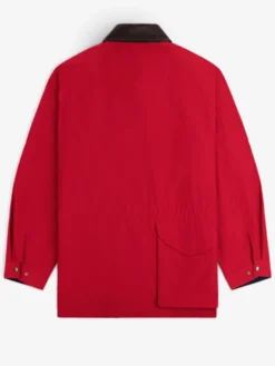 Aimé Leon Dore Fall-Winter 2026 Lightweight Barn Red Cotton Jacket back view