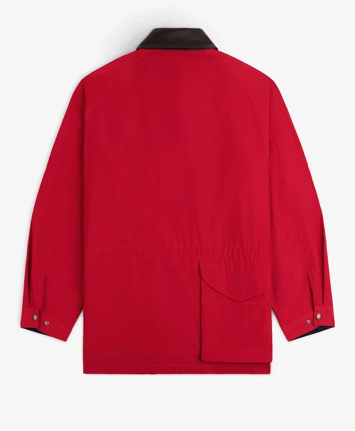 Aimé Leon Dore Fall-Winter 2026 Lightweight Barn Red Cotton Jacket back view