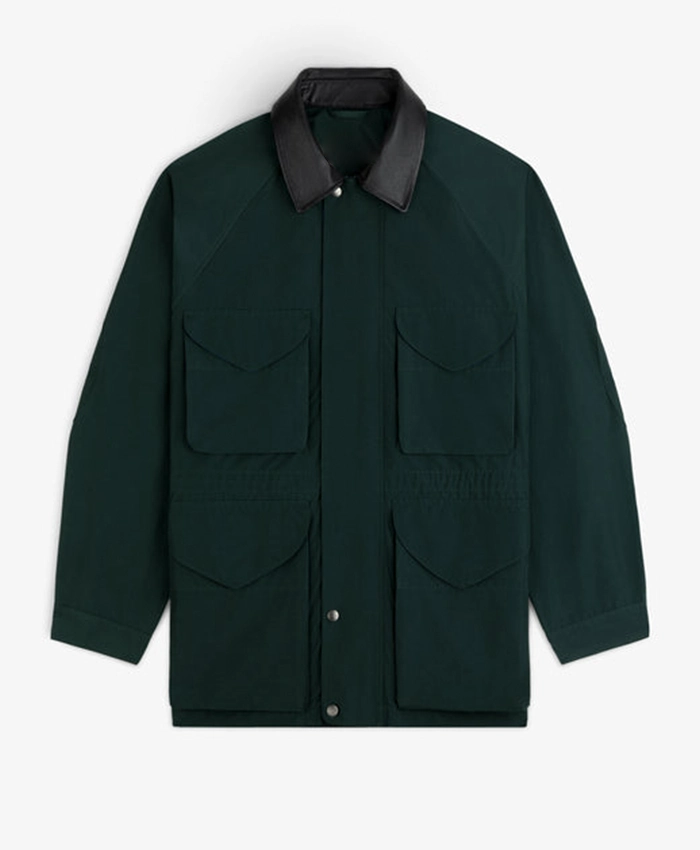 Aimé Leon Dore Fall-Winter 2026 Lightweight Green Barn Cotton Jacket front view
